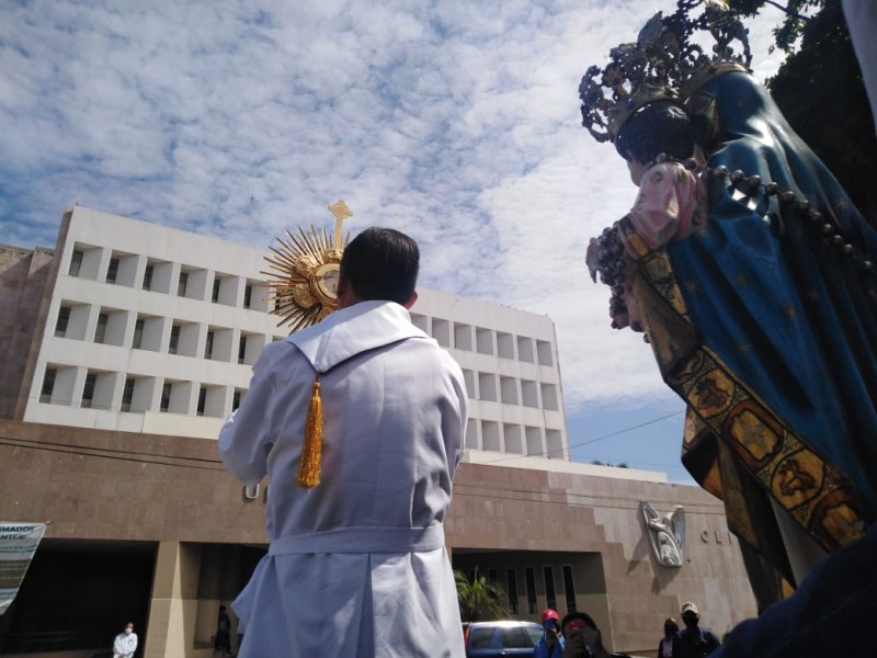 Piden a la Virgen del Rosario protección contra el Coronavirus