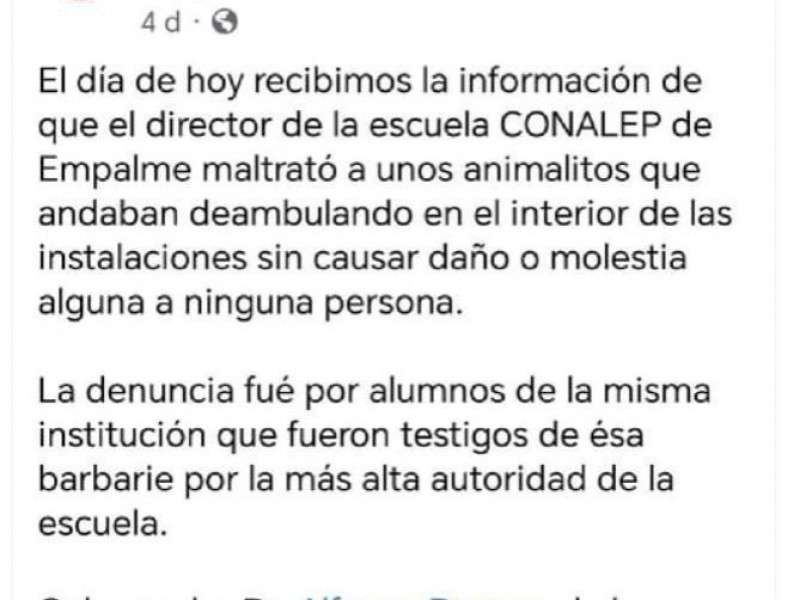 Piden atención a denuncia por maltrato animal