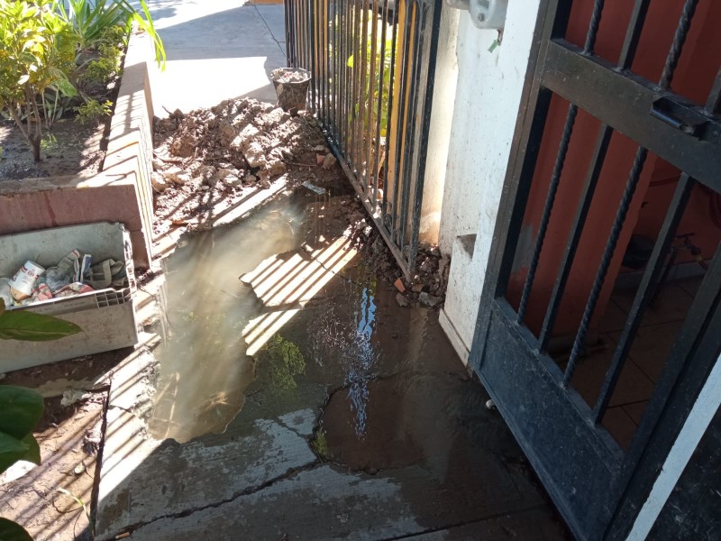 Piden atender gran fuga de agua en Santa Luz
