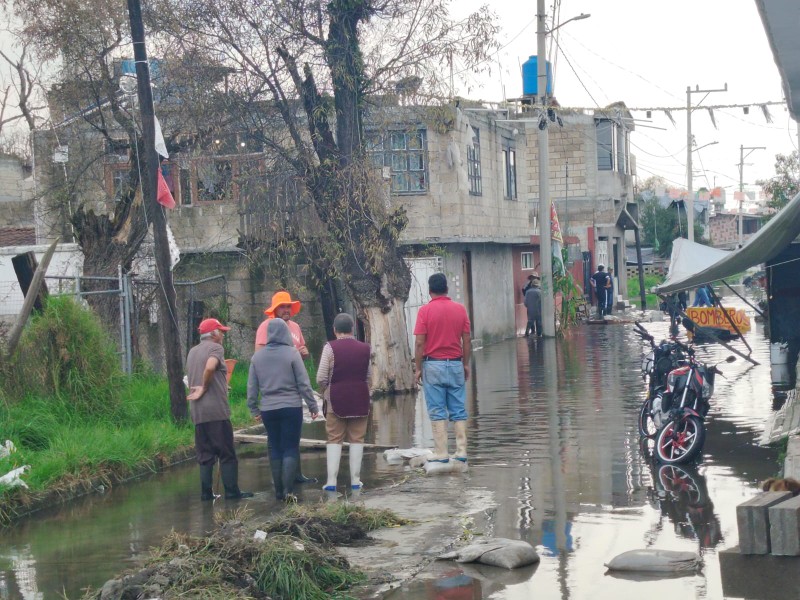 Piden atender inundaciones San Pedro Cholula Ocoyoacac