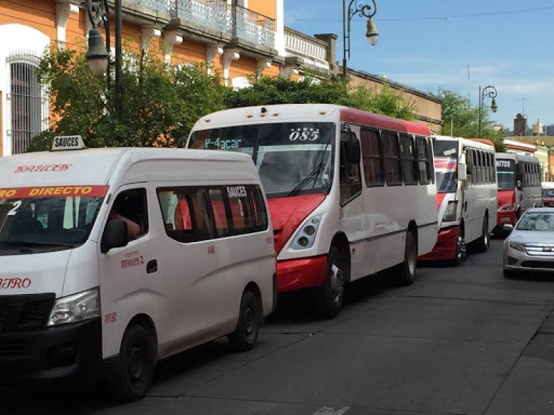 Piden choferes la reapertura del centro histórico