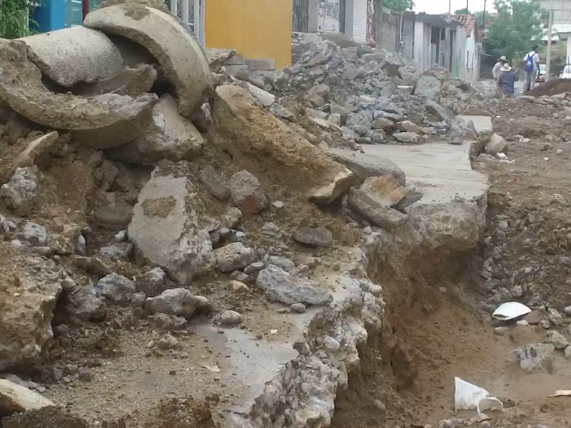 Piden culminación de obras en Barrio de Tehuantepec