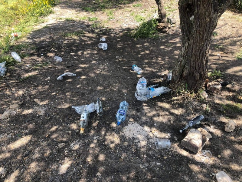 Piden evitar dejar basura en sitios turísticos