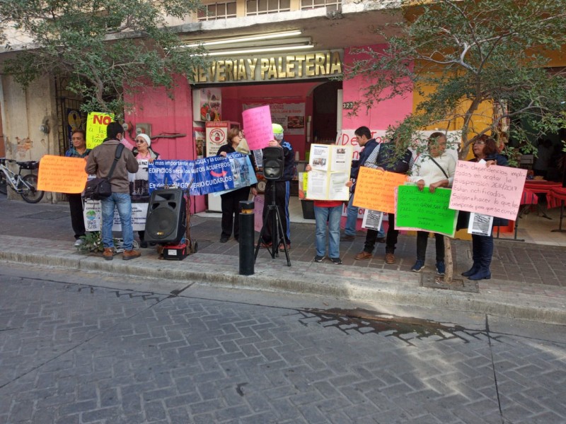 Piden frenar construcción en Jardines de la Paz