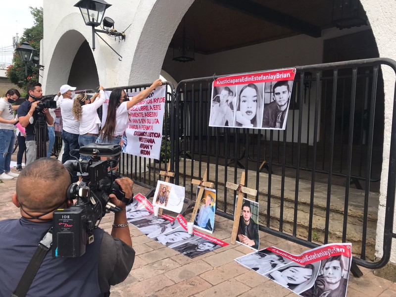 Piden justicia por Estefanía,Josué y Brian con caminata