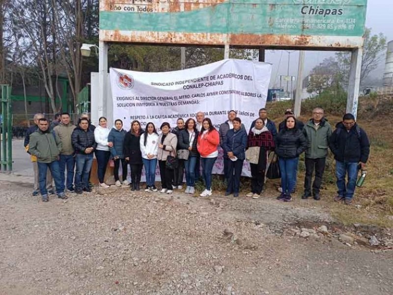 Piden libertad sindical en Conalep 171 SCLC