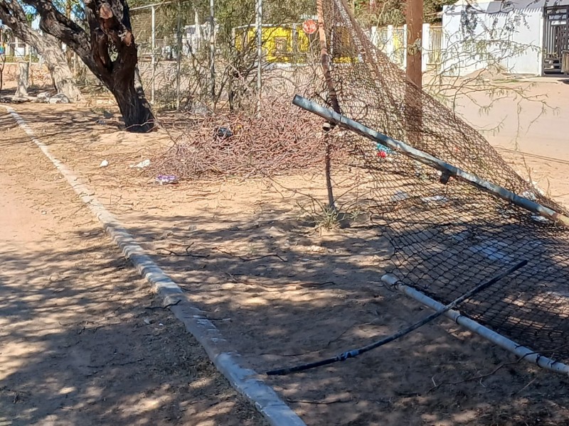 Piden limpieza en el Llanito Azteca