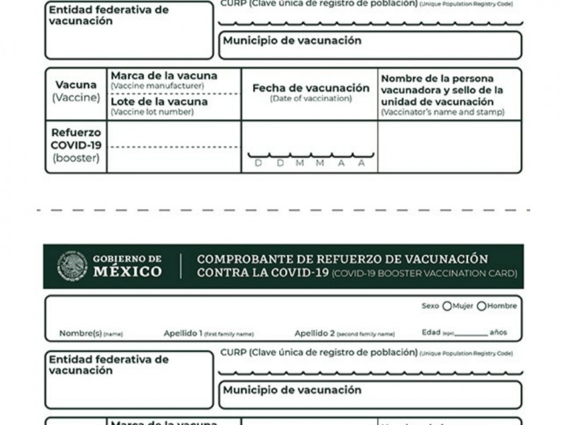 Piden nuevo documento para recibir refuerzo de vacuna Covid-19