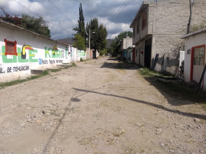 Piden pavimentación en calle Aldama de Santiago Tula