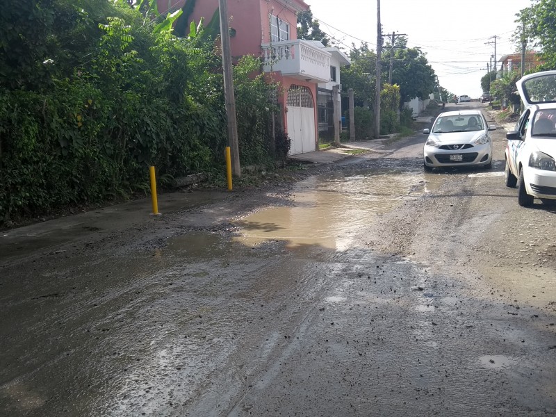 Piden rehabilitación de calles