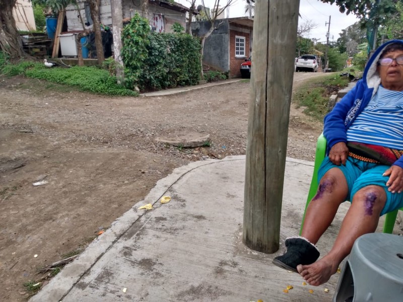 Piden rehabilitación de calles en la Vicente Guerrero