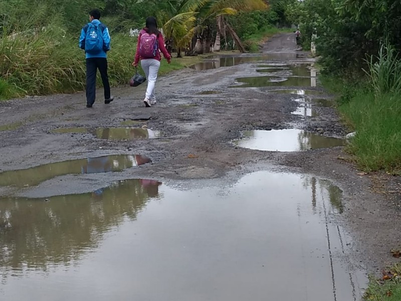 Piden rehabilitación total de calle en La Mata