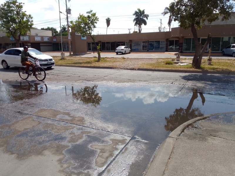 Piden reparación de fuga de agua en la colonia Margarita