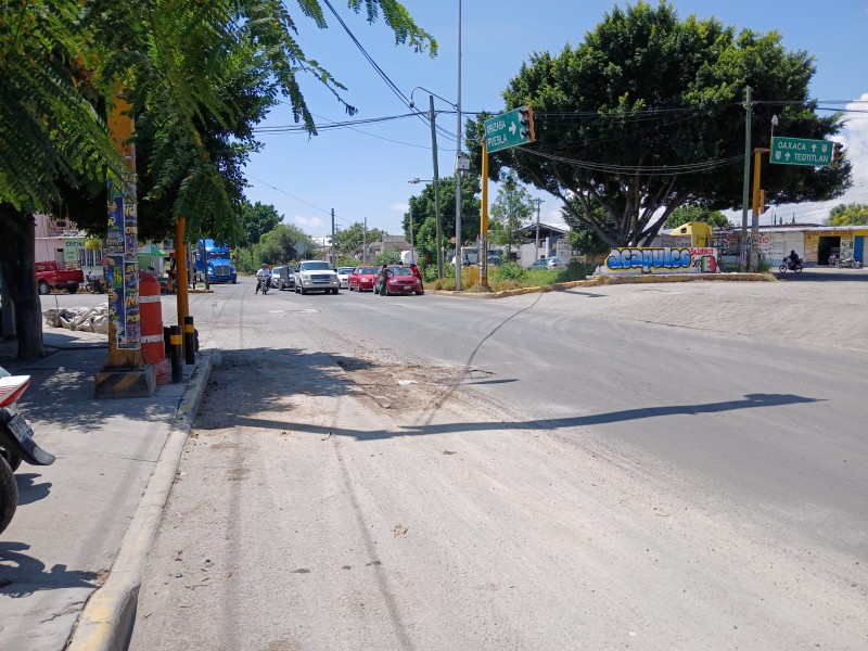 Piden reparar hundimientos sobre valsequillo y 3 de mayo