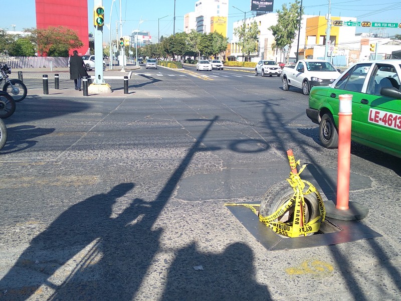 Piden reparar registro cercano a Poliforum León