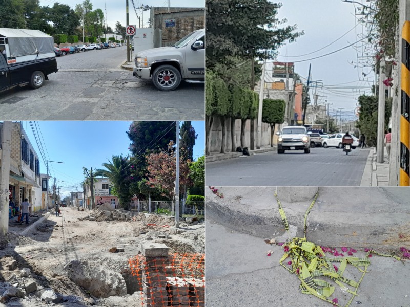 Piden señalar calles cerradas por obras y vías alternas