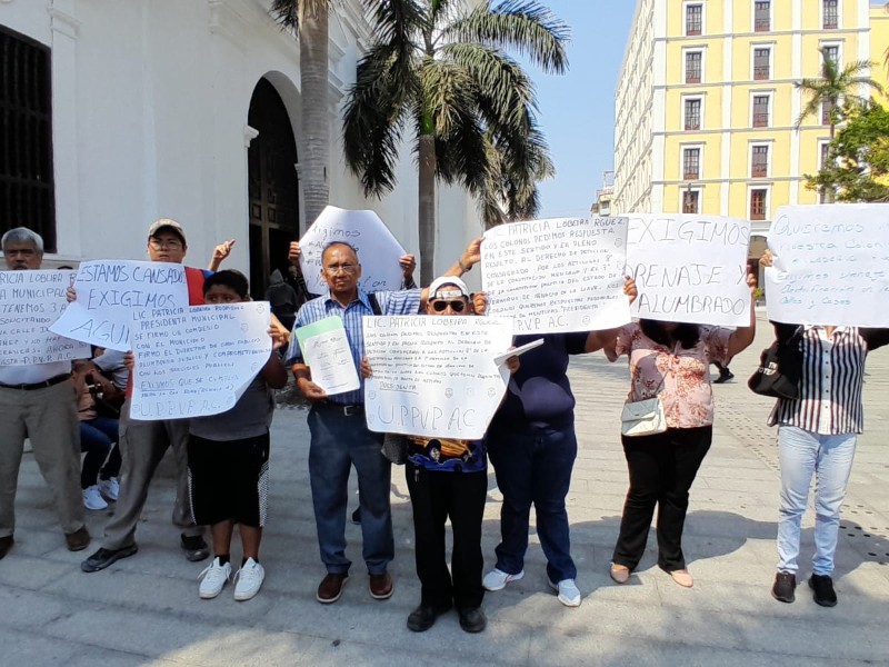Piden servicios públicos en la Reserva Tarimoya 4 de Veracruz