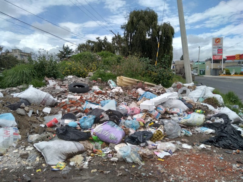 Piden solución a la basura en vía pública en Toluca