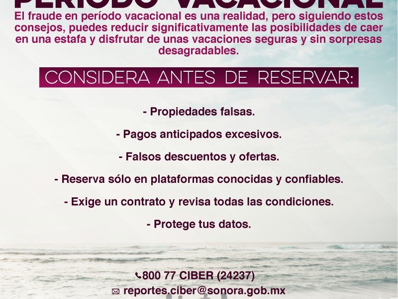 Piensa antes de rentar !! Recomendaciones para semana santa