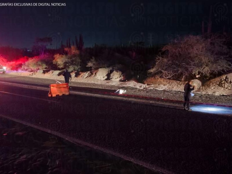 Pierde la vida tras ser atropellado en carretera transpeninsular