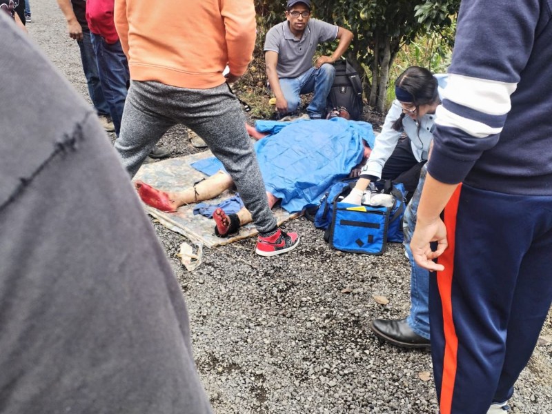 Pipa explota en Tlahuapan, conductor termina lesionado