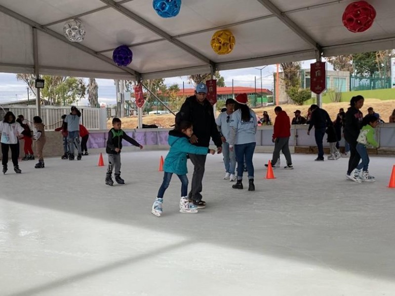 Pista de hielo en La Encantada