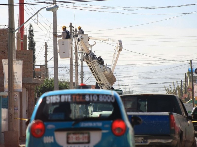 Plan de fortalecimiento de alumbrado al 50% de terminar.