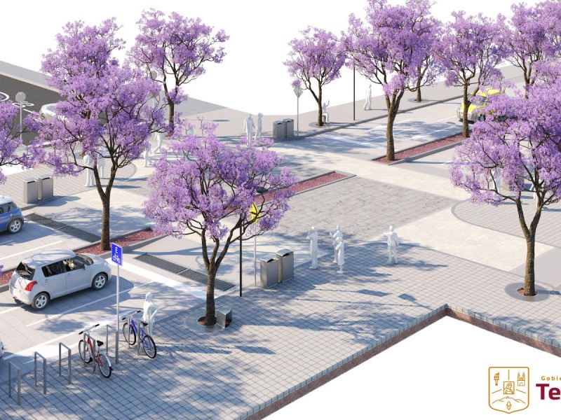 Planean remodelar la avenida Jacarandas