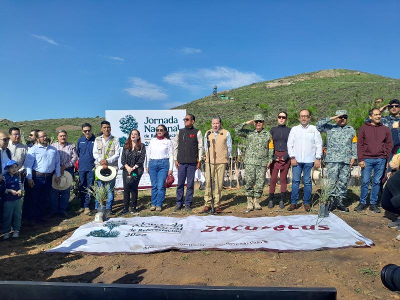 Plantan más de seis mil árboles en Zacatecas durante jornada nacional