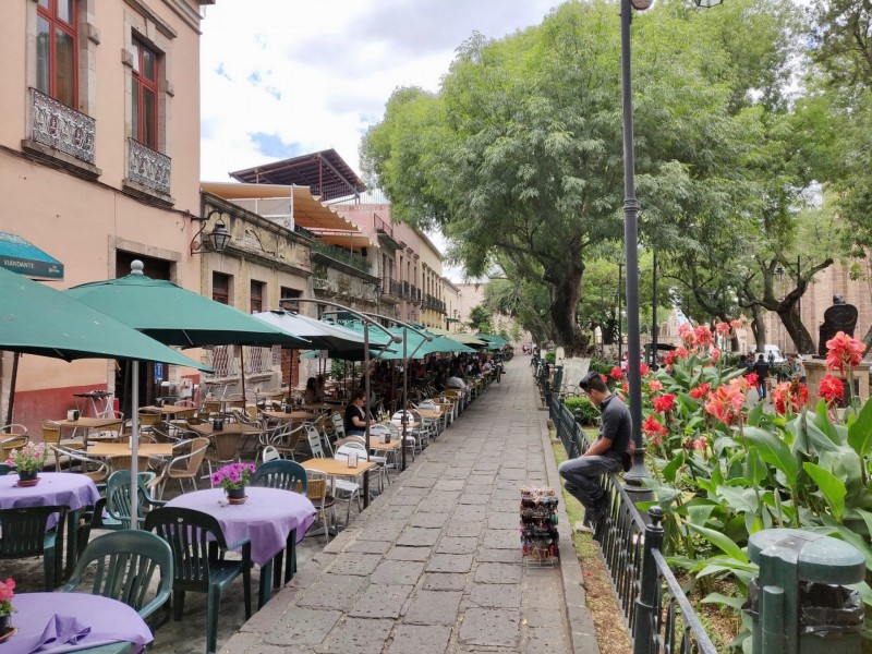 Plantón genera grandes pérdidas a comerciantes del Centro Histórico