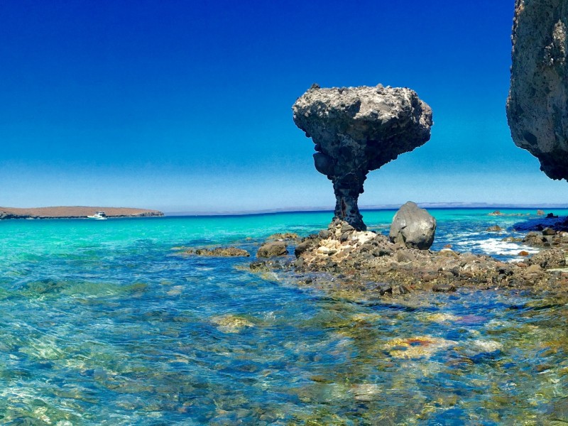 Playa Balandra una de las mas visitadas por el turismo