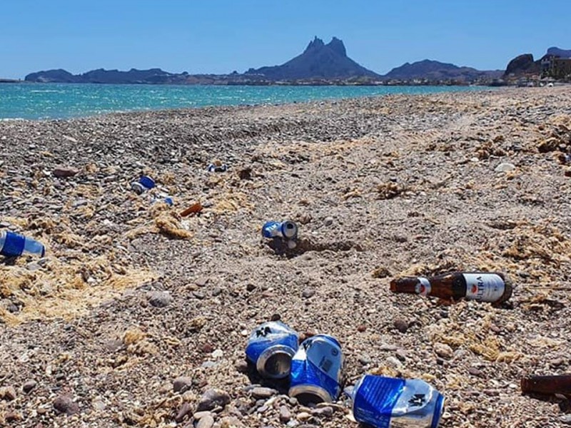 Playas llenas y basura en primer fin de semana