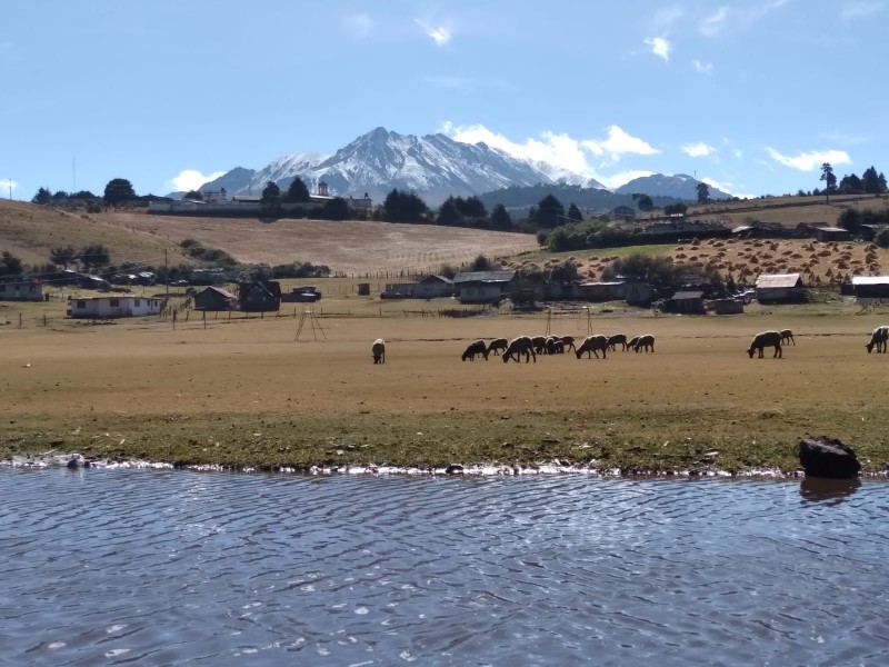 Pobladores del nevado de Toluca hacen frente al frío