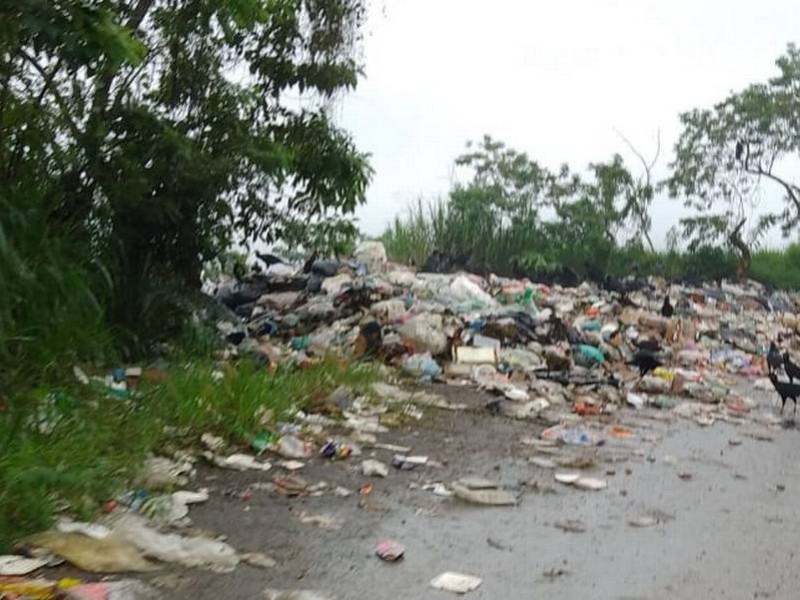 Pobladores denuncian basurero a cielo abierto en Mazatán