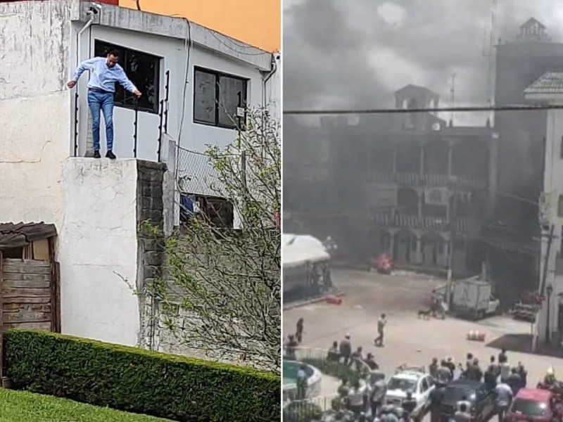 Pobladores enfurecidos de Zacualtipán, Hidalgo queman casa del alcalde