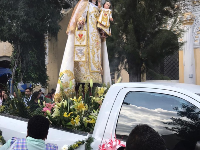 Poblanos celebran a la Virgen de la Merced