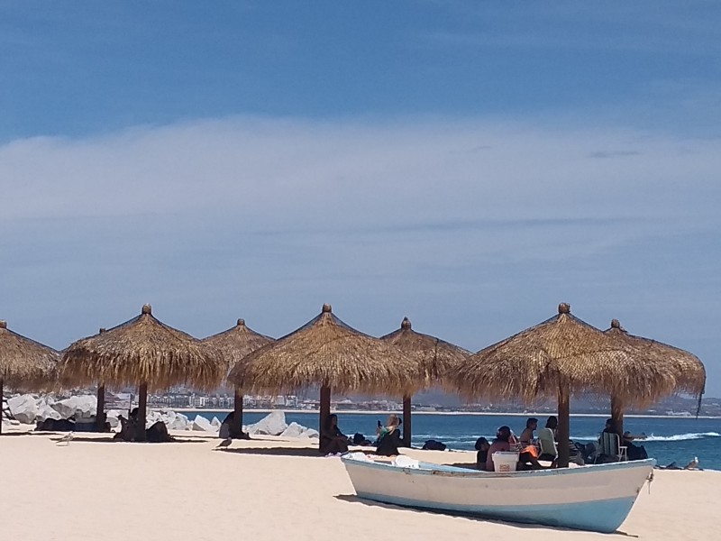 Poca afluencia de bañistas en playas