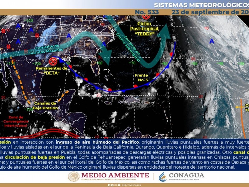 Poca probabilidad de lluvias y altas temperaturas para este miércoles