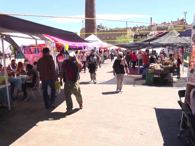 Pocos comercios participaron en el tinguis de cuaresma