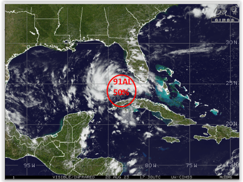 Podría desarrollarse un Ciclón Tropical en el Golfo de México