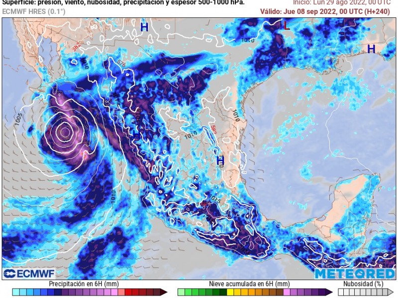 Podría impactar un ciclón tropical en Los Cabos