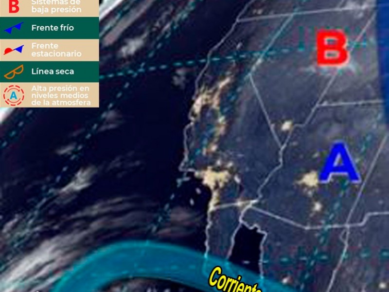 Podría ingresar un nuevo frente frío por el noroeste
