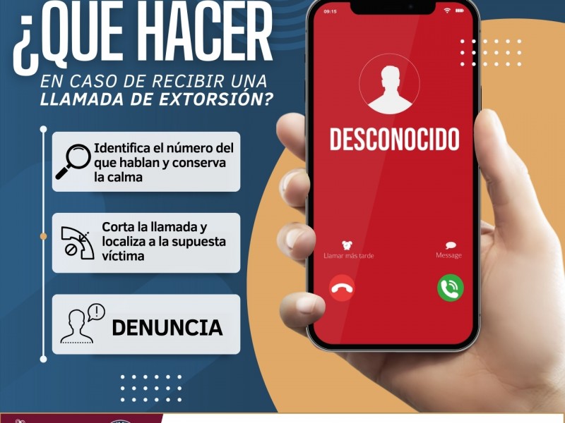 Policía Cibernética Colima alerta aumento de intentos de extorsión