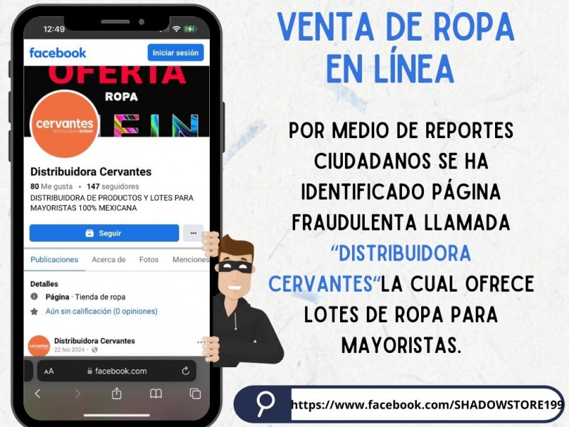 Policía Cibernética Colima alerta fraude por página de Facebook