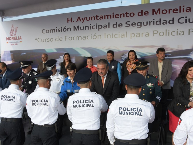 Policía de Morelia suma 57 elementos nuevos