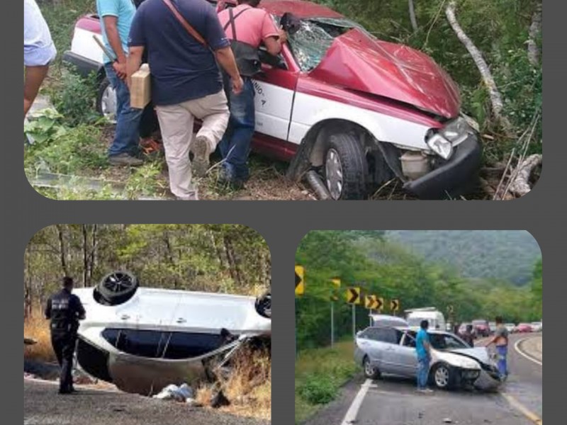 Policía Federal cuantifica 70 accidentes viales en Tehuantepec
