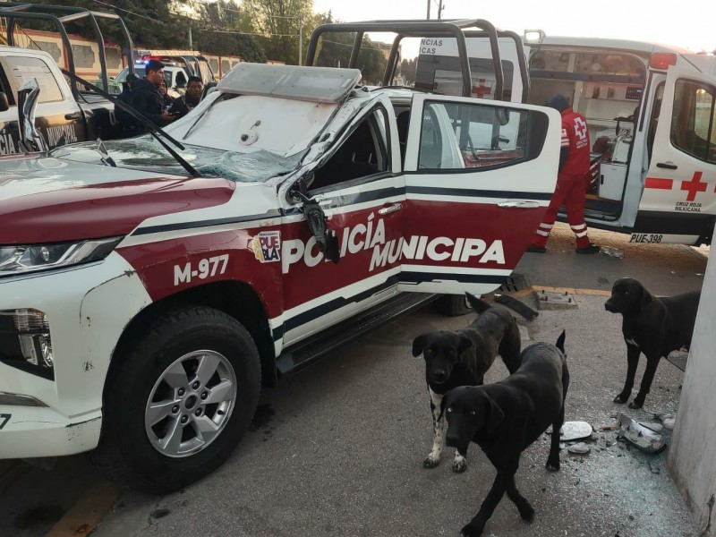 Policía muncipal de Tepeaca fallece tras accidente vial
