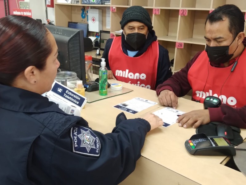 Policía Municipal lleva prevención a comerciantes