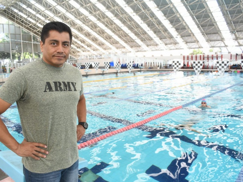 Policía nadador se prepara para Nacional Máster Aguascalientes