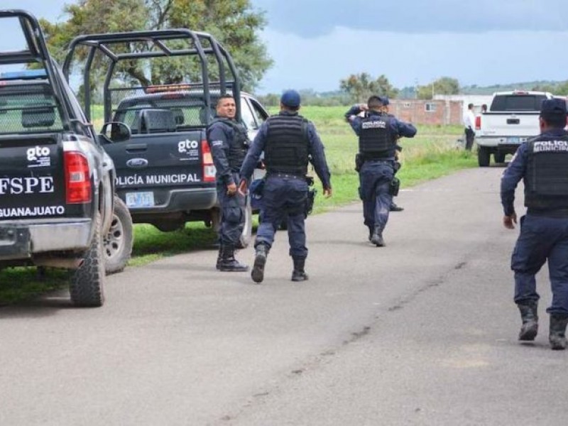 Policías de Celaya, el blanco de un ataque